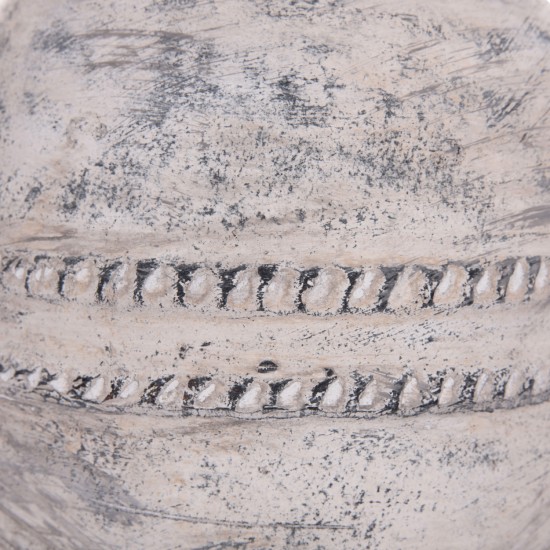 ΔΙΑΚΟΣΜΗΤΙΚΟ ΕΠΙΤΡΑΠΕΖΙΟ ΒΑΖΟ VERMO ΤΕΡΑΚΟΤΑ ΣΕ ΑΝΟΙΧΤΟ ΓΚΡΙ Φ21x25Υεκ.