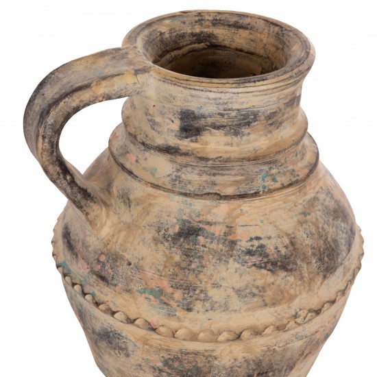 ΔΙΑΚΟΣΜΗΤΙΚΟ ΕΠΙΤΡΑΠΕΖΙΟ ΒΑΖΟ VERMO ΤΕΡΑΚΟΤΑ ΣΕ ΚΡΕΜ Φ20x20.5Υεκ.