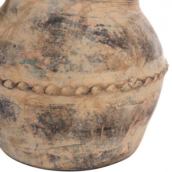 ΔΙΑΚΟΣΜΗΤΙΚΟ ΕΠΙΤΡΑΠΕΖΙΟ ΒΑΖΟ VERMO ΤΕΡΑΚΟΤΑ ΣΕ ΚΡΕΜ Φ20x20.5Υεκ.