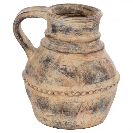 ΔΙΑΚΟΣΜΗΤΙΚΟ ΕΠΙΤΡΑΠΕΖΙΟ ΒΑΖΟ VERMO ΤΕΡΑΚΟΤΑ ΣΕ ΚΡΕΜ Φ20x20.5Υεκ.