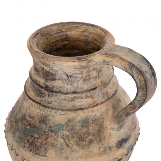 ΔΙΑΚΟΣΜΗΤΙΚΟ ΕΠΙΤΡΑΠΕΖΙΟ ΒΑΖΟ VERMO ΤΕΡΑΚΟΤΑ ΣΕ ΚΡΕΜ Φ20x20.5Υεκ.