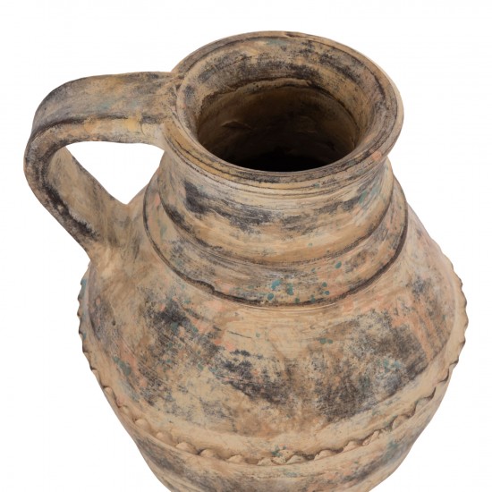 ΔΙΑΚΟΣΜΗΤΙΚΟ ΕΠΙΤΡΑΠΕΖΙΟ ΒΑΖΟ VERMO ΤΕΡΑΚΟΤΑ ΣΕ ΚΡΕΜ Φ20x20.5Υεκ.