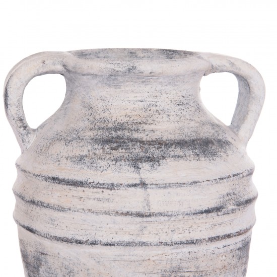 ΔΙΑΚΟΣΜΗΤΙΚΟ ΕΠΙΤΡΑΠΕΖΙΟ ΒΑΖΟ VERMO ΤΕΡΑΚΟΤΑ ΣΕ ΑΝΟΙΧΤΟ ΓΚΡΙ Φ21x22Υεκ.