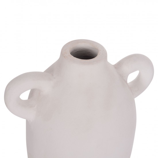 ΔΙΑΚΟΣΜΗΤΙΚΟ ΒΑΖΟ ΣΕΙΡΑ CLAYVON ΤΕΡΑΚΟΤΑ ΣΕ ΛΕΥΚΟ 20x12x19Υεκ.