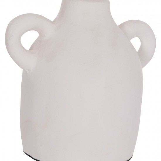 ΔΙΑΚΟΣΜΗΤΙΚΟ ΒΑΖΟ ΣΕΙΡΑ CLAYVON ΤΕΡΑΚΟΤΑ ΣΕ ΛΕΥΚΟ 20x12x19Υεκ.