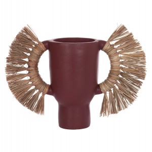 ΕΠΙΤΡΑΠΕΖΙΟ ΔΙΑΚΟΣΜΗΤΙΚΟ ΒΑΖΟ ALICA ΒΥΣΣΙΝΙ ΤΕΡΑΚΟΤΑ & GRASS--64x22x38Υεκ