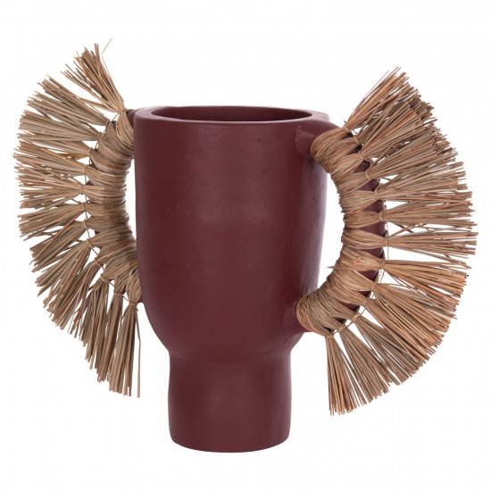 ΕΠΙΤΡΑΠΕΖΙΟ ΔΙΑΚΟΣΜΗΤΙΚΟ ΒΑΖΟ ALICA ΒΥΣΣΙΝΙ ΤΕΡΑΚΟΤΑ & GRASS--64x22x38Υεκ