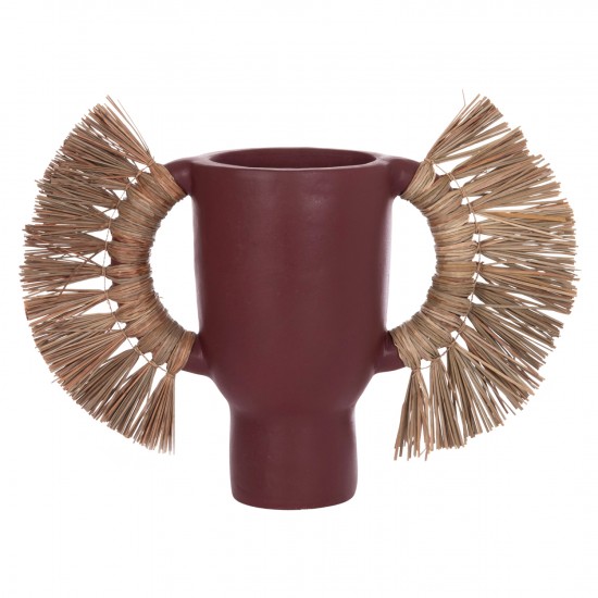 ΕΠΙΤΡΑΠΕΖΙΟ ΔΙΑΚΟΣΜΗΤΙΚΟ ΒΑΖΟ ALICA ΒΥΣΣΙΝΙ ΤΕΡΑΚΟΤΑ & GRASS--64x22x38Υεκ