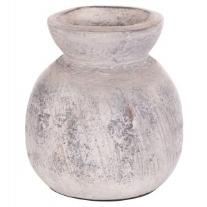 ΔΙΑΚΟΣΜΗΤΙΚΟ ΕΠΙΤΡΑΠΕΖΙΟ ΒΑΖΟ VERMO ΤΕΡΑΚΟΤΑ ΣΕ ΑΝΟΙΧΤΟ ΓΚΡΙ Φ18x19Υεκ.