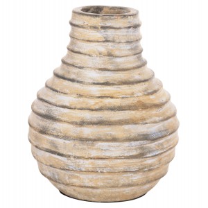 ΔΙΑΚΟΣΜΗΤΙΚΟ ΕΠΙΤΡΑΠΕΖΙΟ ΒΑΖΟ VERMO ΤΕΡΑΚΟΤΑ ΣΕ ΜΠΕΖ Φ27x30Υεκ.