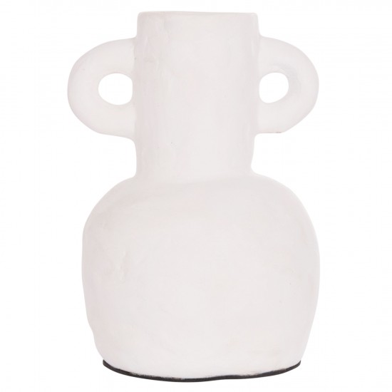 ΔΙΑΚΟΣΜΗΤΙΚΟ ΒΑΖΟ ΣΕΙΡΑ CLAYVON ΤΕΡΑΚΟΤΑ ΣΕ ΛΕΥΚΟ Φ14x20Υεκ.