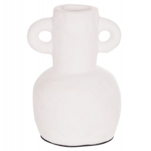 ΔΙΑΚΟΣΜΗΤΙΚΟ ΒΑΖΟ ΣΕΙΡΑ CLAYVON ΤΕΡΑΚΟΤΑ ΣΕ ΛΕΥΚΟ Φ14x20Υεκ.