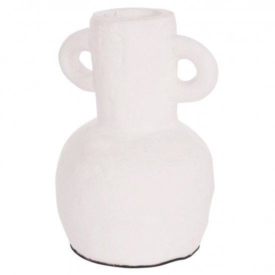 ΔΙΑΚΟΣΜΗΤΙΚΟ ΒΑΖΟ ΣΕΙΡΑ CLAYVON ΤΕΡΑΚΟΤΑ ΣΕ ΛΕΥΚΟ Φ14x20Υεκ.