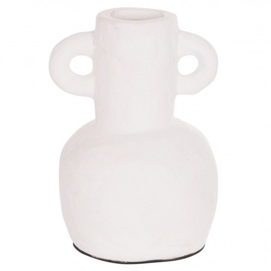 ΔΙΑΚΟΣΜΗΤΙΚΟ ΒΑΖΟ ΣΕΙΡΑ CLAYVON ΤΕΡΑΚΟΤΑ ΣΕ ΛΕΥΚΟ Φ14x20Υεκ.