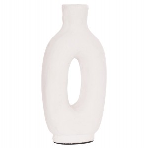 ΔΙΑΚΟΣΜΗΤΙΚΟ ΒΑΖΟ ΣΕΙΡΑ CLAYVON ΤΕΡΑΚΟΤΑ ΣΕ ΛΕΥΚΟ 10x5x21Υεκ.