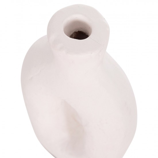 ΔΙΑΚΟΣΜΗΤΙΚΟ ΒΑΖΟ ΣΕΙΡΑ CLAYVON ΤΕΡΑΚΟΤΑ ΣΕ ΛΕΥΚΟ 10x5x21Υεκ.