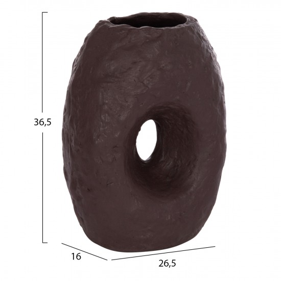 ΕΠΙΤΡΑΠΕΖΙΟ ΔΙΑΚΟΣΜΗΤΙΚΟ ΒΑΖΟ NAMENTIS ΚΑΦΕ ΤΕΡΑΚΟΤΑ--26.5x16x36.5Υεκ