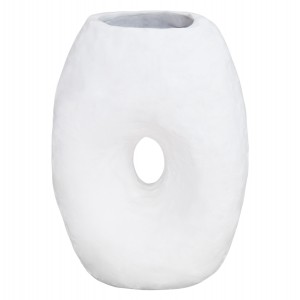 ΕΠΙΤΡΑΠΕΖΙΟ ΔΙΑΚΟΣΜΗΤΙΚΟ ΒΑΖΟ NAMENTIS ΛΕΥΚΗ ΤΕΡΑΚΟΤΑ 26.5x16x36.5Υεκ