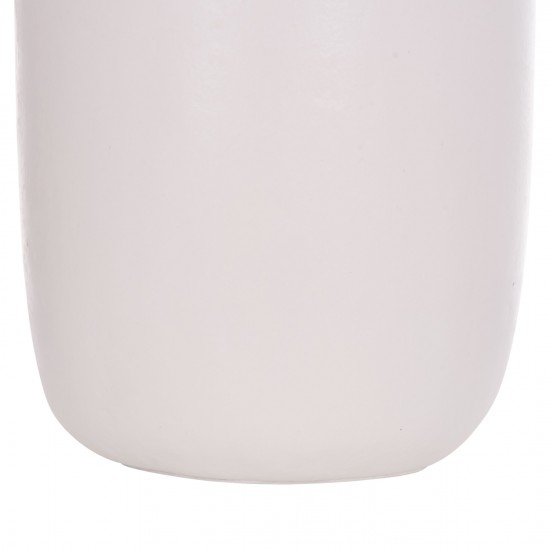 ΕΠΙΤΡΑΠΕΖΙΟ ΔΙΑΚΟΣΜΗΤΙΚΟ ΒΑΖΟ LENNOX TΕΡΑΚΟΤΑ ΣΕ ΛΕΥΚΟ--Φ18x33Υεκ.