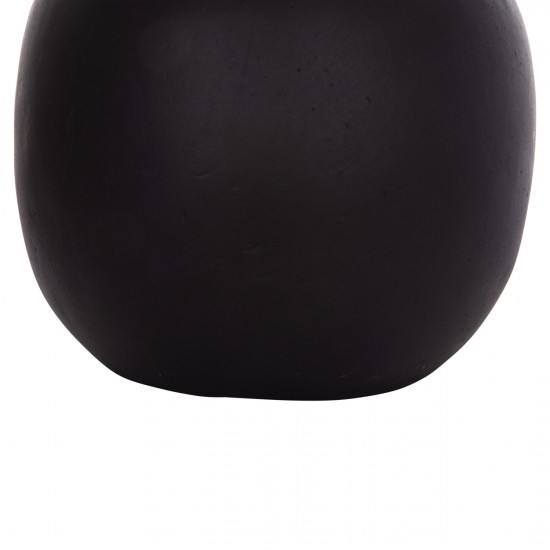 ΕΠΙΤΡΑΠΕΖΙΟ ΔΙΑΚΟΣΜΗΤΙΚΟ ΒΑΖΟ LENNOX TΕΡΑΚΟΤΑ ΣΕ ΜΑΥΡΟ--Φ22x20Υεκ.