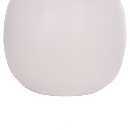 ΕΠΙΤΡΑΠΕΖΙΟ ΔΙΑΚΟΣΜΗΤΙΚΟ ΒΑΖΟ LENNOX TΕΡΑΚΟΤΑ ΣΕ ΛΕΥΚΟ--Φ22x20Υεκ.