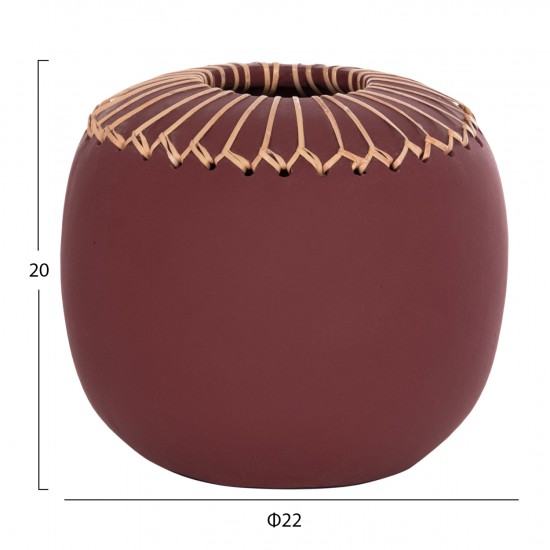 ΕΠΙΤΡΑΠΕΖΙΟ ΔΙΑΚΟΣΜΗΤΙΚΟ ΒΑΖΟ LENNOX TΕΡΑΚΟΤΑ ΣΕ ΒΥΣΣΙΝΙ--Φ22x20Υεκ.