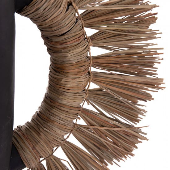 ΕΠΙΤΡΑΠΕΖΙΟ ΔΙΑΚΟΣΜΗΤΙΚΟ ΒΑΖΟ ALICA ΜΑΥΡΗ ΤΕΡΑΚΟΤΑ & GRASS--64x22x38Υεκ