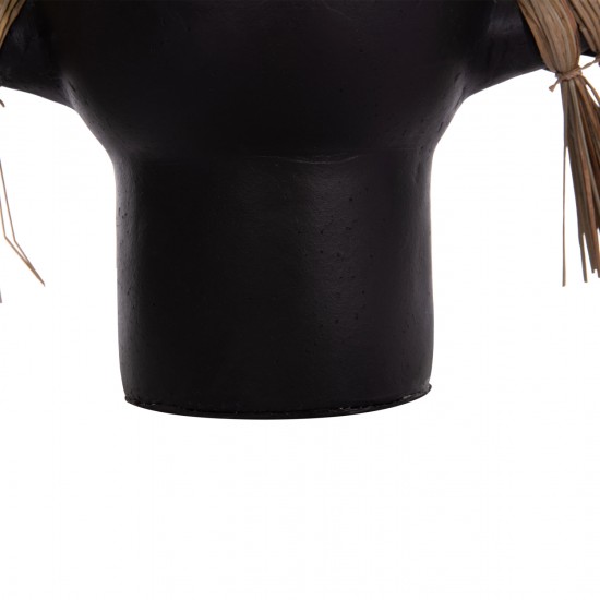 ΕΠΙΤΡΑΠΕΖΙΟ ΔΙΑΚΟΣΜΗΤΙΚΟ ΒΑΖΟ ALICA ΜΑΥΡΗ ΤΕΡΑΚΟΤΑ & GRASS--64x22x38Υεκ