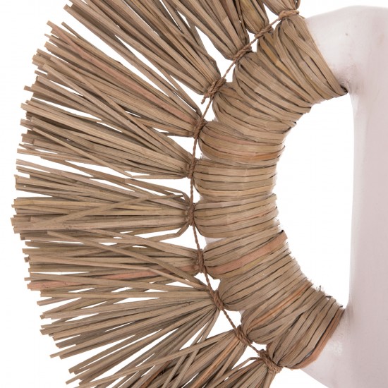 ΕΠΙΤΡΑΠΕΖΙΟ ΔΙΑΚΟΣΜΗΤΙΚΟ ΒΑΖΟ ALICA ΛΕΥΚΗ ΤΕΡΑΚΟΤΑ & GRASS--55x19x34Υεκ