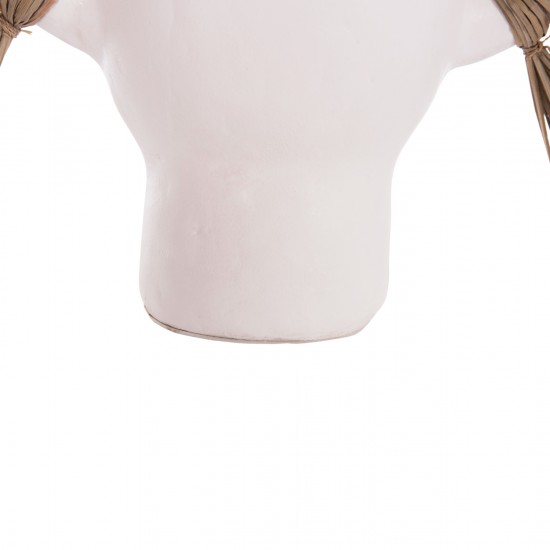 ΕΠΙΤΡΑΠΕΖΙΟ ΔΙΑΚΟΣΜΗΤΙΚΟ ΒΑΖΟ ALICA ΛΕΥΚΗ ΤΕΡΑΚΟΤΑ & GRASS--55x19x34Υεκ