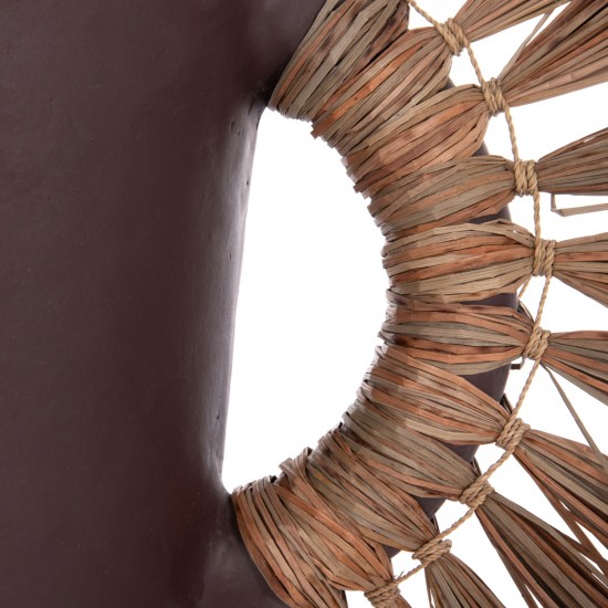 ΕΠΙΤΡΑΠΕΖΙΟ ΔΙΑΚΟΣΜΗΤΙΚΟ ΒΑΖΟ ALICA ΣΟΚΟΛΑΤΙ ΤΕΡΑΚΟΤΑ & GRASS--55x19x34Υεκ