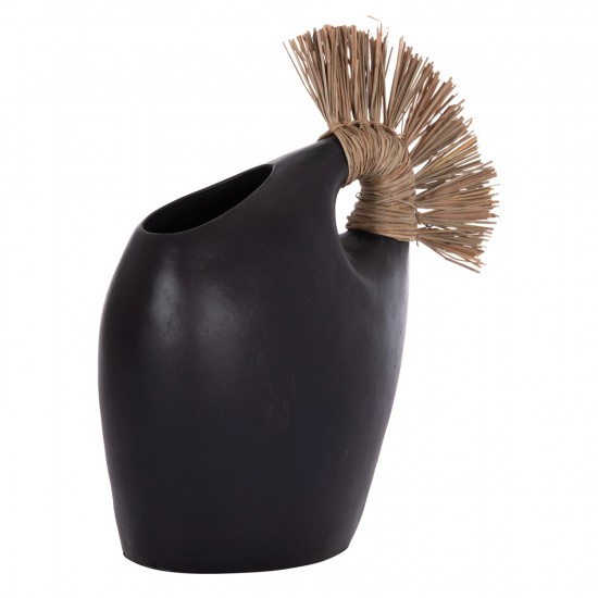 ΕΠΙΤΡΑΠΕΖΙΟ ΔΙΑΚΟΣΜΗΤΙΚΟ ALICA2 ΜΑΥΡΗ ΤΕΡΑΚΟΤΑ & GRASS--44x18x50Υεκ.