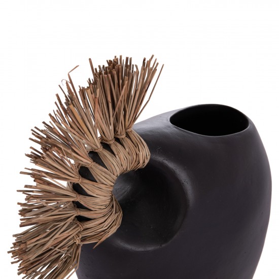 ΕΠΙΤΡΑΠΕΖΙΟ ΔΙΑΚΟΣΜΗΤΙΚΟ ALICA2 ΜΑΥΡΗ ΤΕΡΑΚΟΤΑ & GRASS--44x18x50Υεκ.