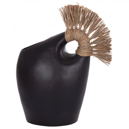 ΕΠΙΤΡΑΠΕΖΙΟ ΔΙΑΚΟΣΜΗΤΙΚΟ ALICA2 ΜΑΥΡΗ ΤΕΡΑΚΟΤΑ & GRASS--44x18x50Υεκ.