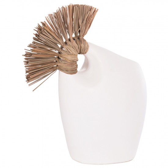 ΕΠΙΤΡΑΠΕΖΙΟ ΔΙΑΚΟΣΜΗΤΙΚΟ ALICA2 ΛΕΥΚΗ ΤΕΡΑΚΟΤΑ & GRASS--44x18x50Υεκ.