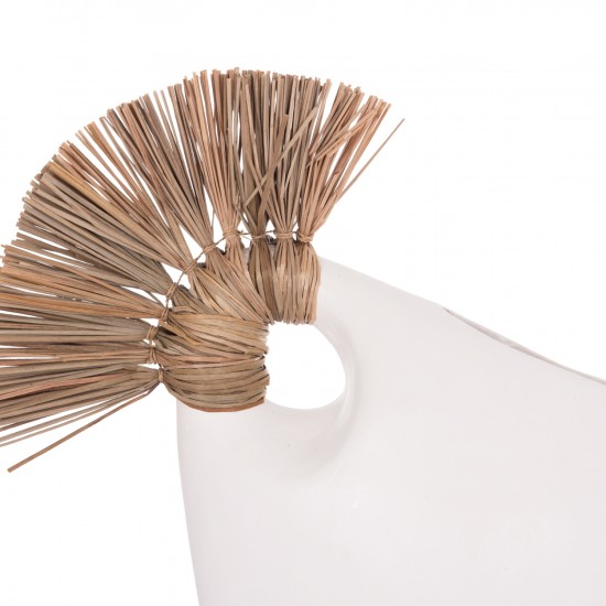 ΕΠΙΤΡΑΠΕΖΙΟ ΔΙΑΚΟΣΜΗΤΙΚΟ ALICA2 ΛΕΥΚΗ ΤΕΡΑΚΟΤΑ & GRASS--44x18x50Υεκ.