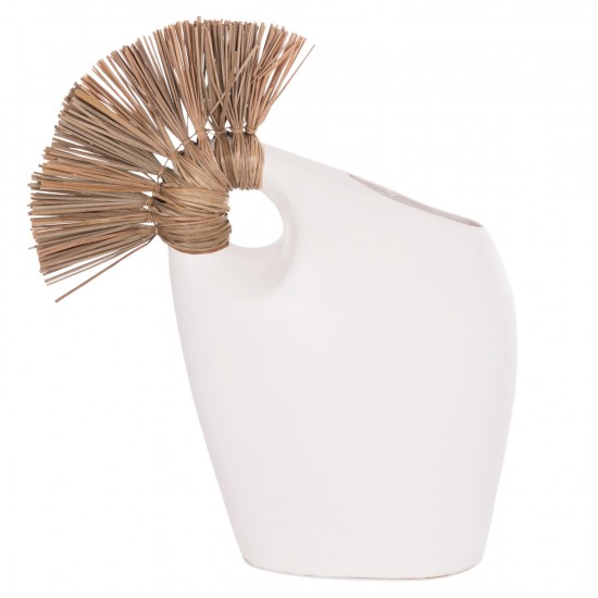 ΕΠΙΤΡΑΠΕΖΙΟ ΔΙΑΚΟΣΜΗΤΙΚΟ ALICA2 ΛΕΥΚΗ ΤΕΡΑΚΟΤΑ & GRASS--44x18x50Υεκ.