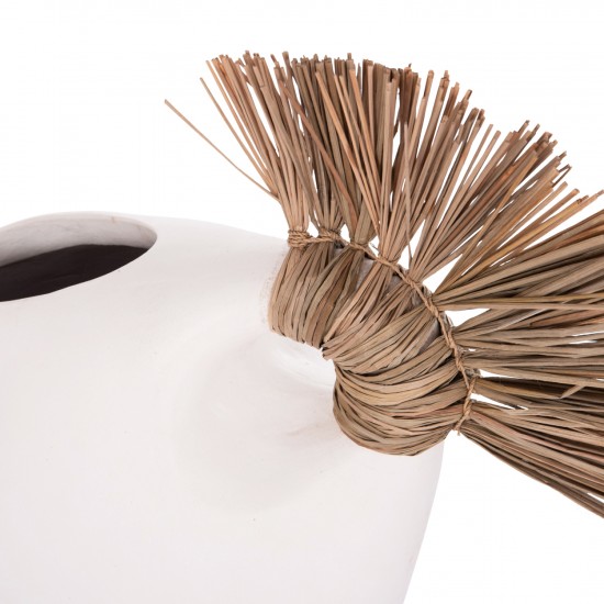 ΕΠΙΤΡΑΠΕΖΙΟ ΔΙΑΚΟΣΜΗΤΙΚΟ ALICA2 ΛΕΥΚΗ ΤΕΡΑΚΟΤΑ & GRASS--44x18x50Υεκ.