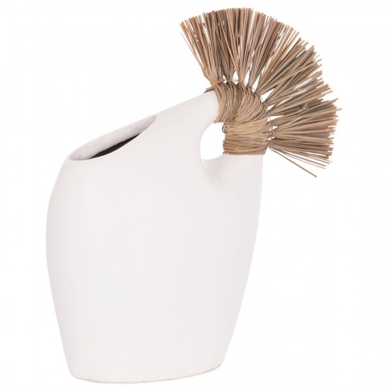 ΕΠΙΤΡΑΠΕΖΙΟ ΔΙΑΚΟΣΜΗΤΙΚΟ ALICA2 ΛΕΥΚΗ ΤΕΡΑΚΟΤΑ & GRASS--44x18x50Υεκ.