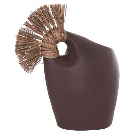 ΕΠΙΤΡΑΠΕΖΙΟ ΔΙΑΚΟΣΜΗΤΙΚΟ ALICA2 ΣΟΚΟΛΑΤΙ ΤΕΡΑΚΟΤΑ & GRASS--44x18x50Υεκ.