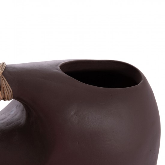 ΕΠΙΤΡΑΠΕΖΙΟ ΔΙΑΚΟΣΜΗΤΙΚΟ ALICA2 ΣΟΚΟΛΑΤΙ ΤΕΡΑΚΟΤΑ & GRASS--44x18x50Υεκ.