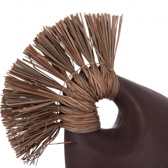 ΕΠΙΤΡΑΠΕΖΙΟ ΔΙΑΚΟΣΜΗΤΙΚΟ ALICA2 ΣΟΚΟΛΑΤΙ ΤΕΡΑΚΟΤΑ & GRASS--44x18x50Υεκ.