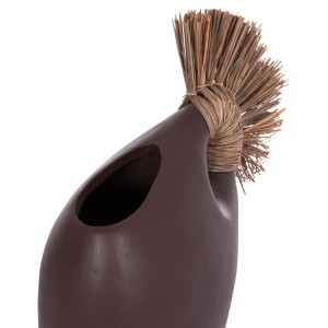 ΕΠΙΤΡΑΠΕΖΙΟ ΔΙΑΚΟΣΜΗΤΙΚΟ ALICA2 ΣΟΚΟΛΑΤΙ ΤΕΡΑΚΟΤΑ & GRASS--44x18x50Υεκ.