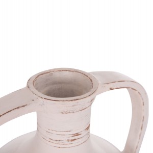 ΕΠΙΤΡΑΠΕΖΙΟΣ ΔΙΑΚΟΣΜΗΤΙΚΟΣ ΑΜΦΟΡΕΑΣ FEAX ΛΕΥΚΗ ΤΕΡΑΚΟΤΑ--35x35x58Υεκ.