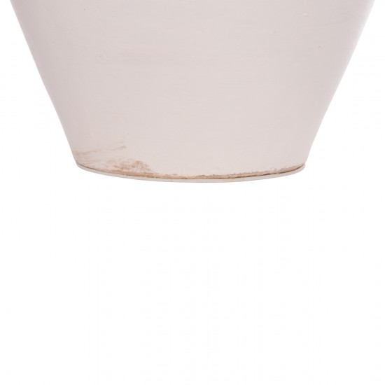 ΕΠΙΤΡΑΠΕΖΙΟΣ ΔΙΑΚΟΣΜΗΤΙΚΟΣ ΑΜΦΟΡΕΑΣ FEAX ΛΕΥΚΗ ΤΕΡΑΚΟΤΑ--35x35x58Υεκ.