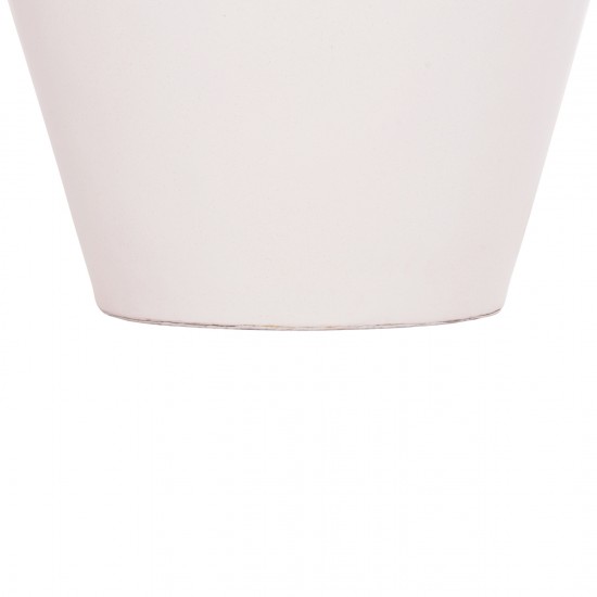 ΔΙΑΚΟΣΜΗΤΙΚΟ ΒΑΖΟ ΔΑΠΕΔΟΥ NEBULA FIBER CEMENT ΛΕΥΚΟ-ΞΥΛΟ ΤΕΑΚ Φ60x115Υεκ.