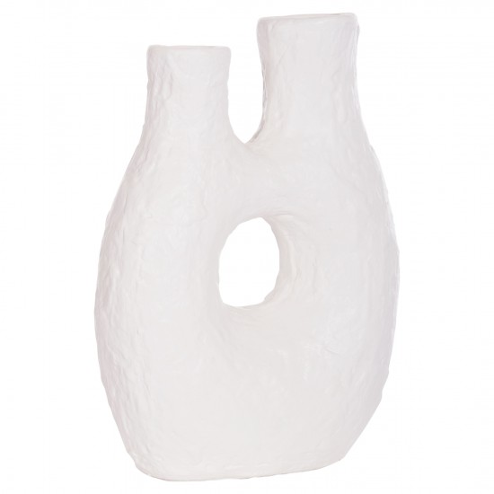 ΕΠΙΤΡΑΠΕΖΙΟ ΔΙΑΚΟΣΜΗΤΙΚΟ ΒΑΖΟ NAMENTIS ΛΕΥΚΗ ΤΕΡΑΚΟΤΑ--27x13.5x37Υεκ