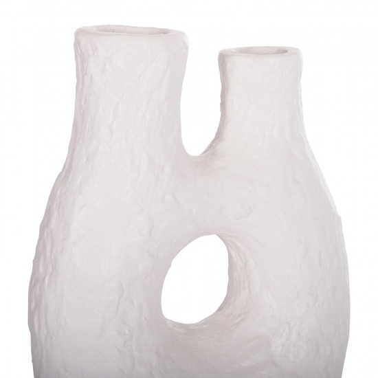 ΕΠΙΤΡΑΠΕΖΙΟ ΔΙΑΚΟΣΜΗΤΙΚΟ ΒΑΖΟ NAMENTIS ΛΕΥΚΗ ΤΕΡΑΚΟΤΑ--27x13.5x37Υεκ