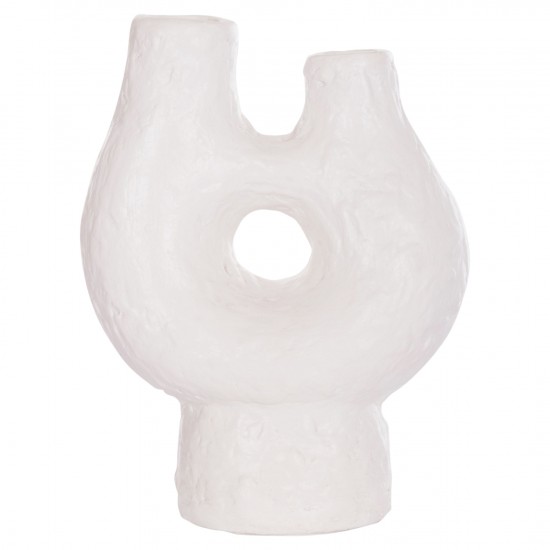 ΕΠΙΤΡΑΠΕΖΙΟ ΔΙΑΚΟΣΜΗΤΙΚΟ ΒΑΖΟ NAMENTIS ΛΕΥΚΗ ΤΕΡΑΚΟΤΑ--26x15x32.5Υεκ