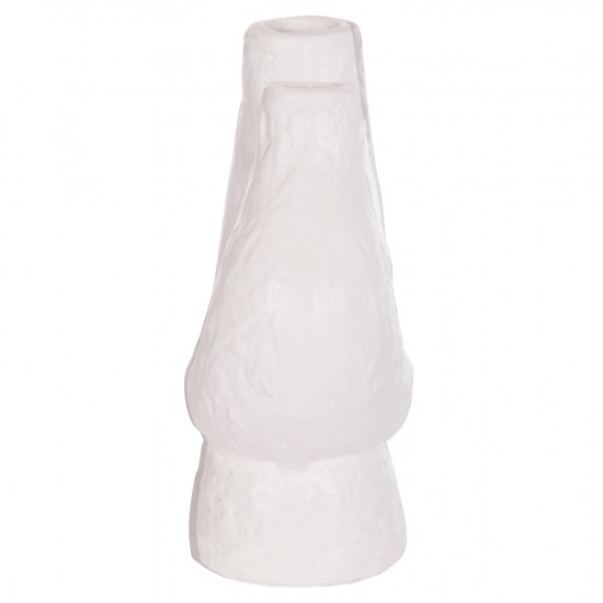 ΕΠΙΤΡΑΠΕΖΙΟ ΔΙΑΚΟΣΜΗΤΙΚΟ ΒΑΖΟ NAMENTIS ΛΕΥΚΗ ΤΕΡΑΚΟΤΑ--26x15x32.5Υεκ